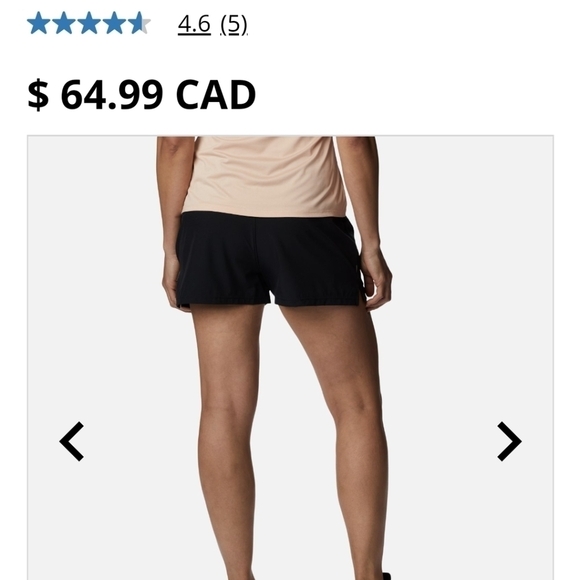 COLUMBIA Women's Alpine Chill Zero Shorts, black, plus sz 2x - Picture 5 of 9